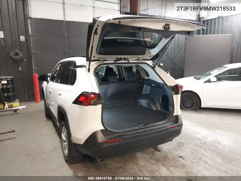 2T3F1RFV5MW218533 2021 Toyota Rav4 Le