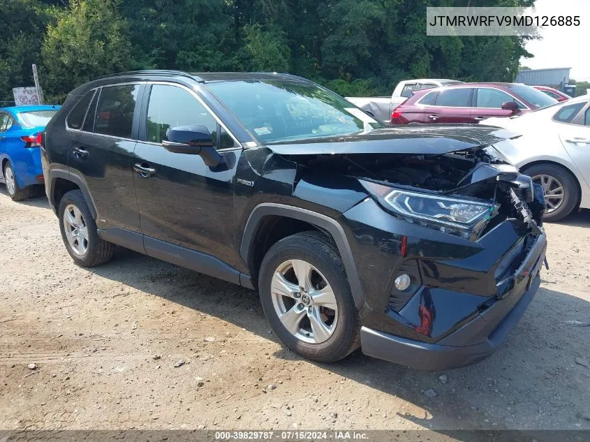 2021 Toyota Rav4 Hybrid Xle VIN: JTMRWRFV9MD126885 Lot: 39829787