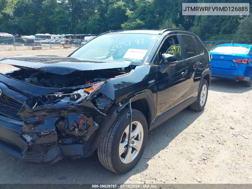 JTMRWRFV9MD126885 2021 Toyota Rav4 Hybrid Xle