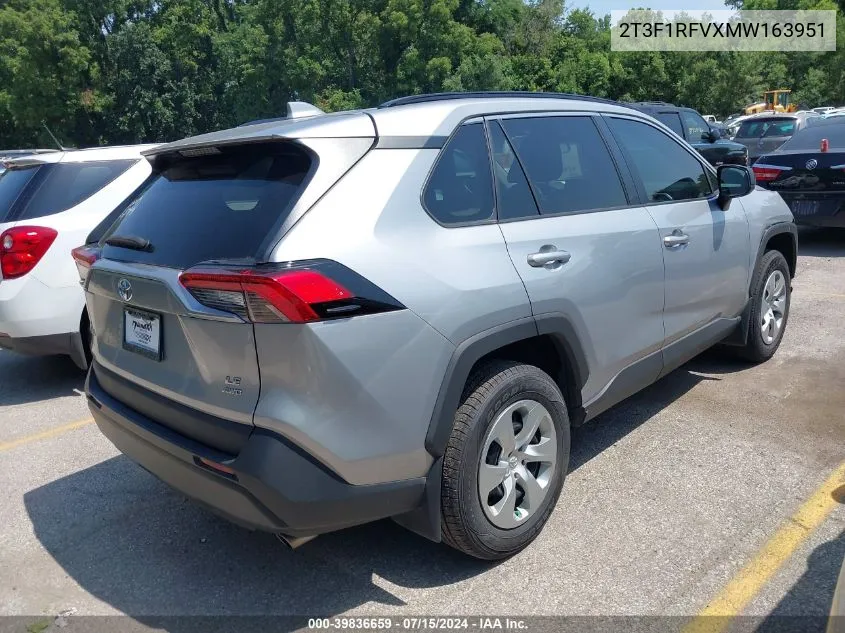 2021 Toyota Rav4 Le VIN: 2T3F1RFVXMW163951 Lot: 39836659