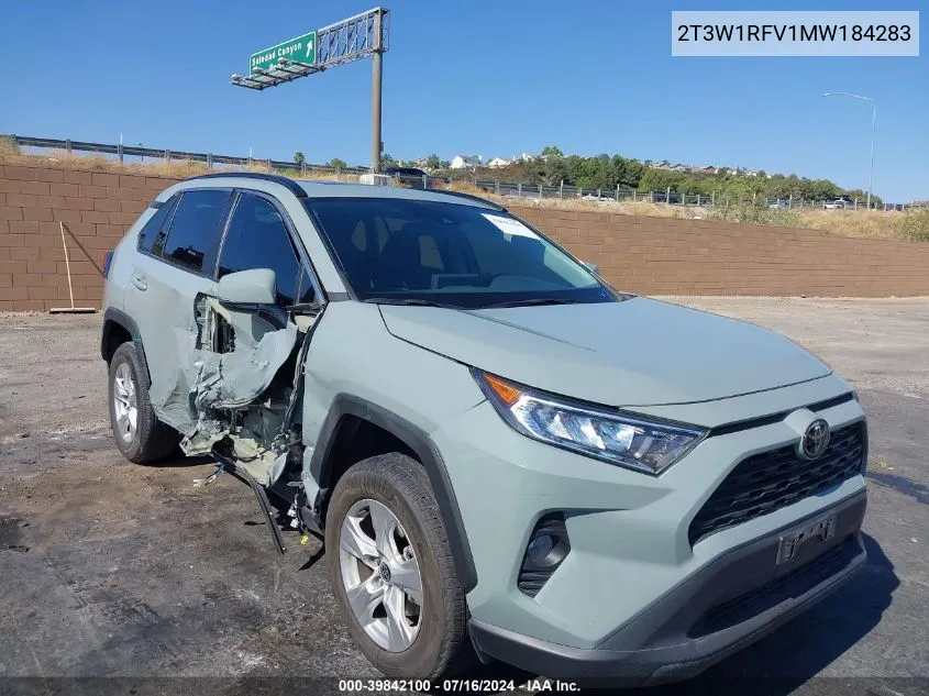 2021 Toyota Rav4 Xle VIN: 2T3W1RFV1MW184283 Lot: 39842100