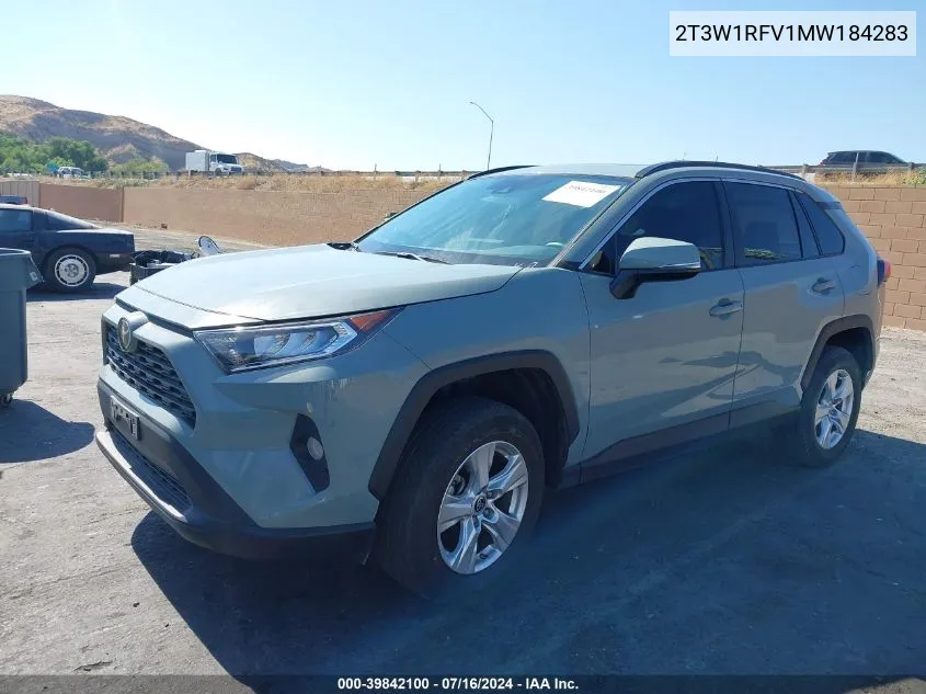 2021 Toyota Rav4 Xle VIN: 2T3W1RFV1MW184283 Lot: 39842100