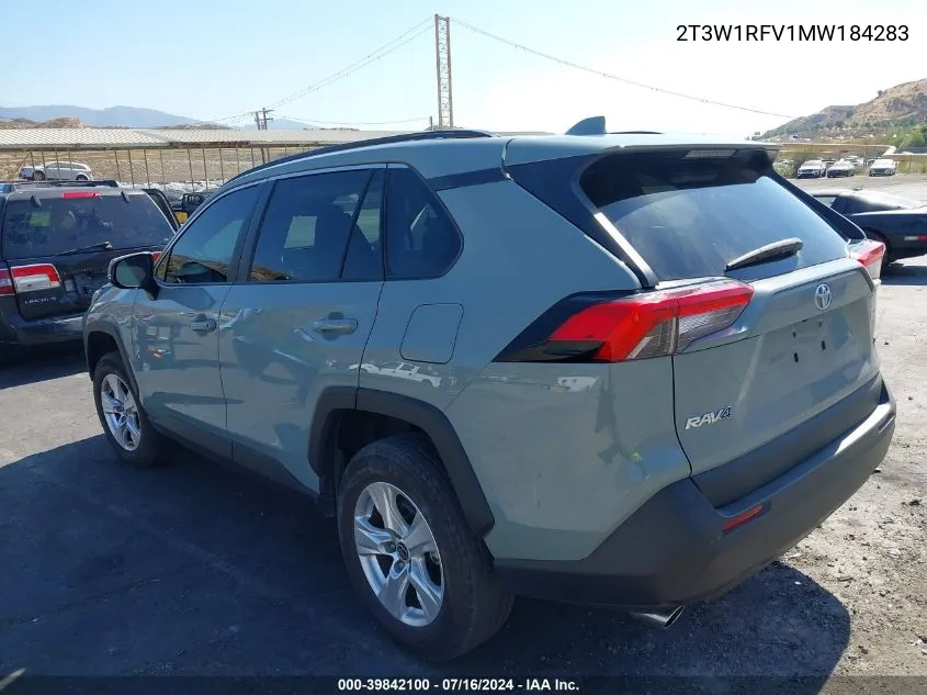 2021 Toyota Rav4 Xle VIN: 2T3W1RFV1MW184283 Lot: 39842100