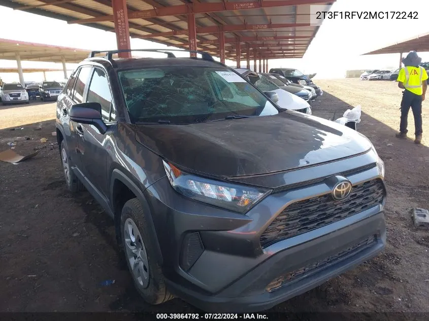 2T3F1RFV2MC172242 2021 Toyota Rav4 Le