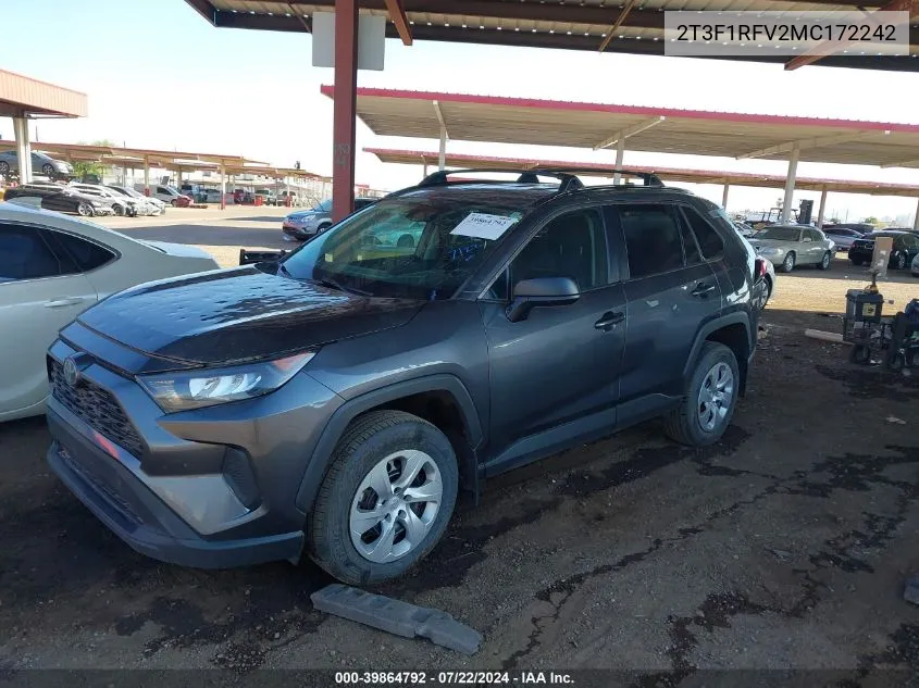 2T3F1RFV2MC172242 2021 Toyota Rav4 Le