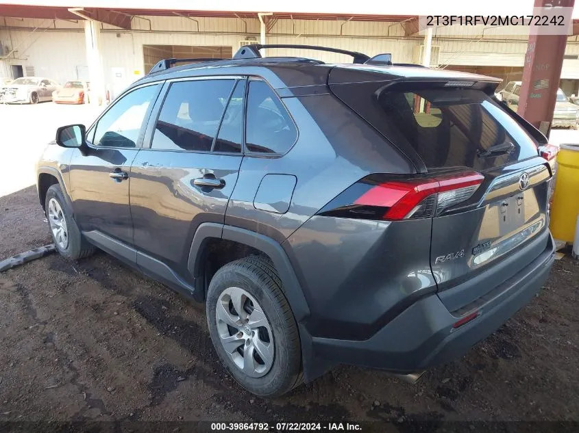 2T3F1RFV2MC172242 2021 Toyota Rav4 Le