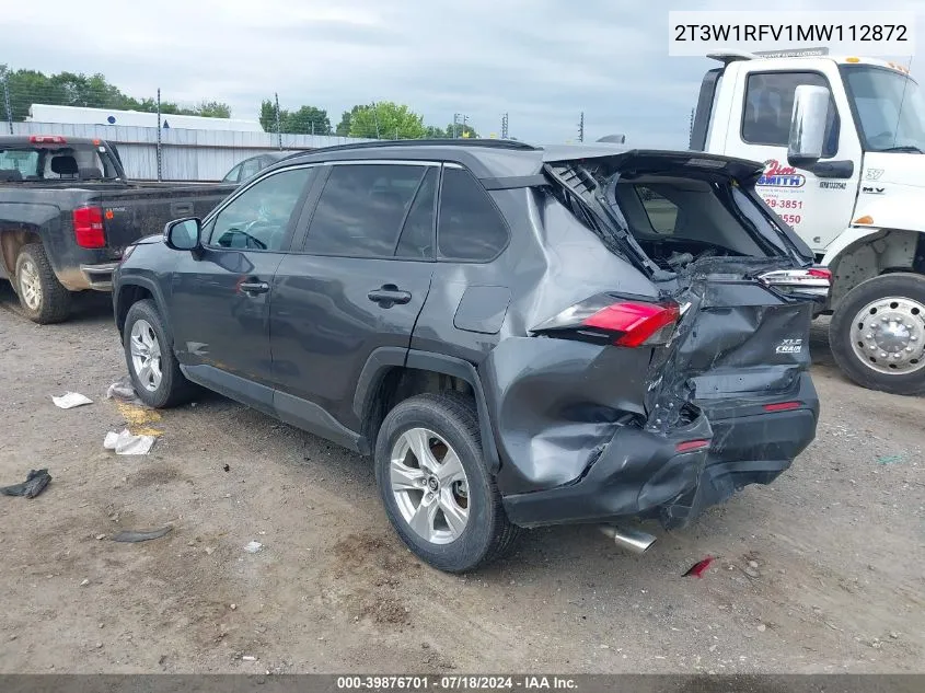 2021 Toyota Rav4 Xle VIN: 2T3W1RFV1MW112872 Lot: 39876701