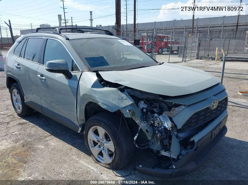 2021 Toyota Rav4 Xle VIN: 2T3W1RFV4MW180972 Lot: 39879666