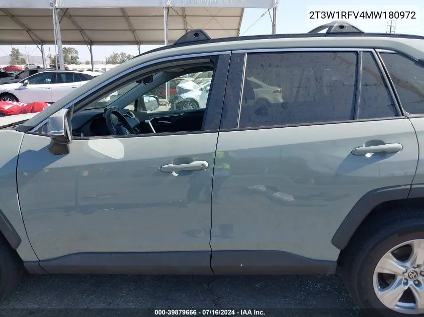 2021 Toyota Rav4 Xle VIN: 2T3W1RFV4MW180972 Lot: 39879666