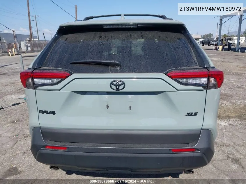 2T3W1RFV4MW180972 2021 Toyota Rav4 Xle