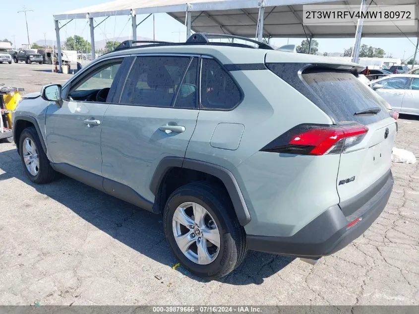 2T3W1RFV4MW180972 2021 Toyota Rav4 Xle