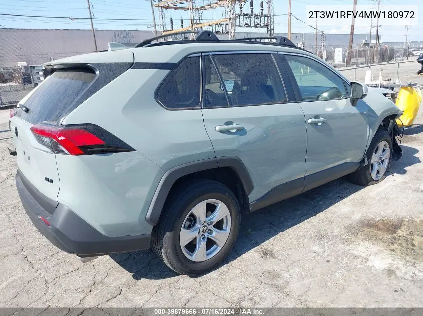 2021 Toyota Rav4 Xle VIN: 2T3W1RFV4MW180972 Lot: 39879666