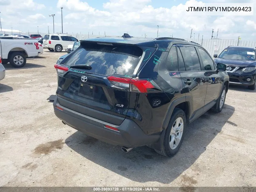 JTMW1RFV1MD069423 2021 Toyota Rav4 Xle