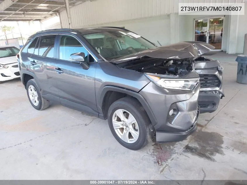 2021 Toyota Rav4 Xle VIN: 2T3W1RFV7MC140807 Lot: 39901047