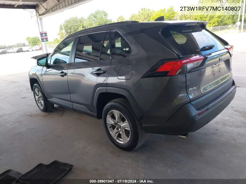 2T3W1RFV7MC140807 2021 Toyota Rav4 Xle