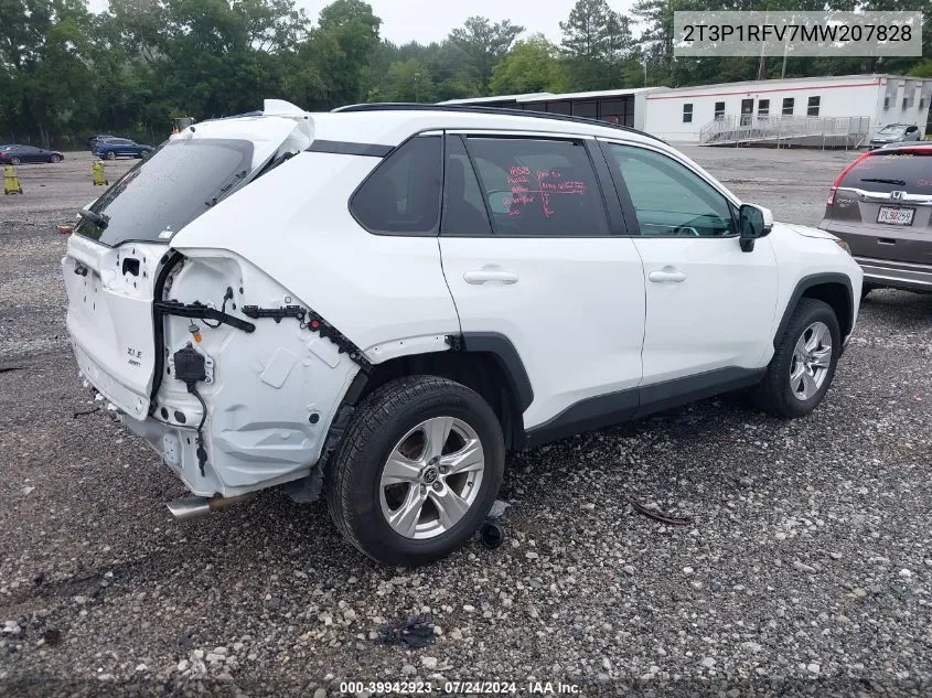 2T3P1RFV7MW207828 2021 Toyota Rav4 Xle