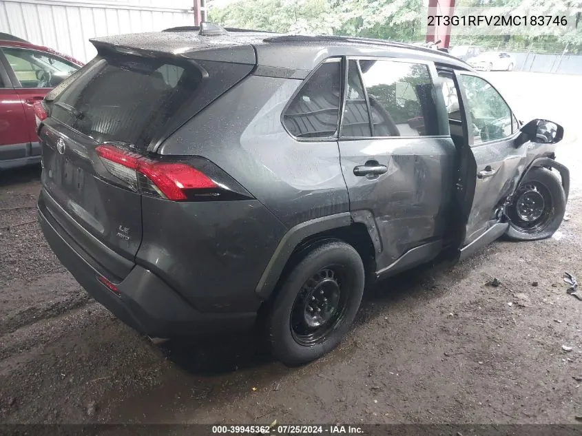 2T3G1RFV2MC183746 2021 Toyota Rav4 Le