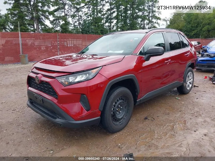 2021 Toyota Rav4 Le VIN: 2T3H1RFV6MW125934 Lot: 40667804