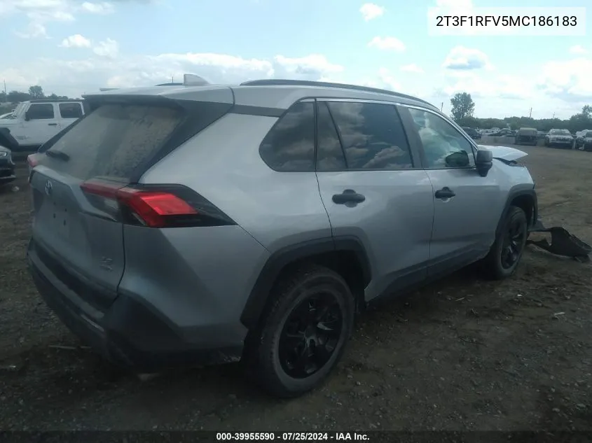 2021 Toyota Rav4 Le VIN: 2T3F1RFV5MC186183 Lot: 39955590