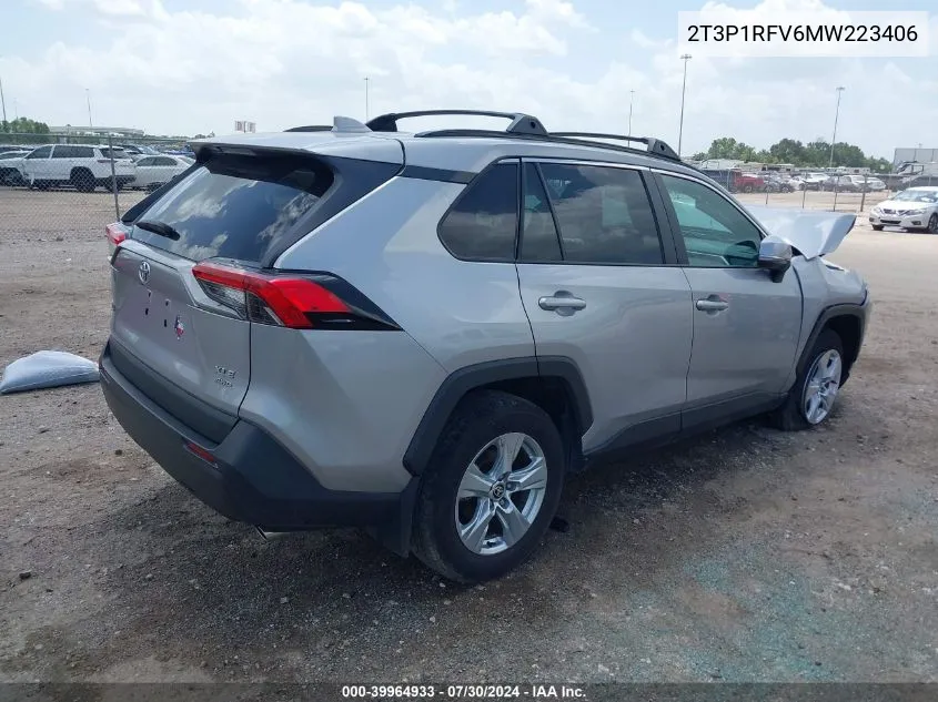 2021 Toyota Rav4 Xle VIN: 2T3P1RFV6MW223406 Lot: 39964933