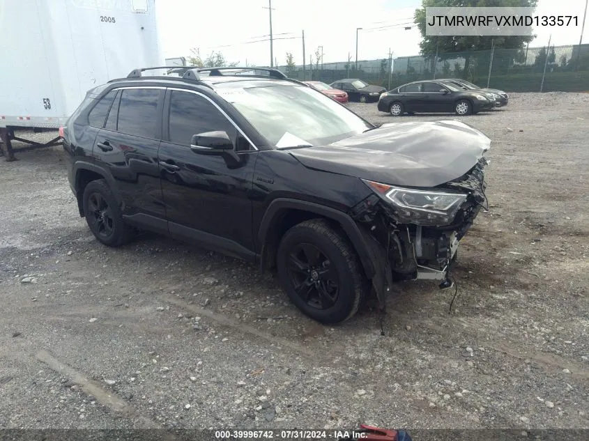 JTMRWRFVXMD133571 2021 Toyota Rav4 Hybrid Xle