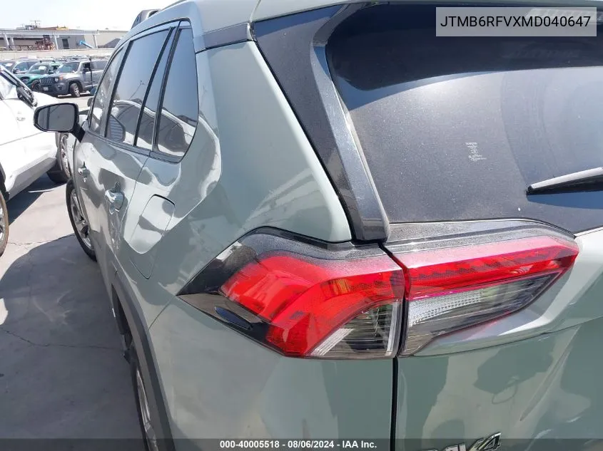 JTMB6RFVXMD040647 2021 Toyota Rav4 Xle Premium/Xse