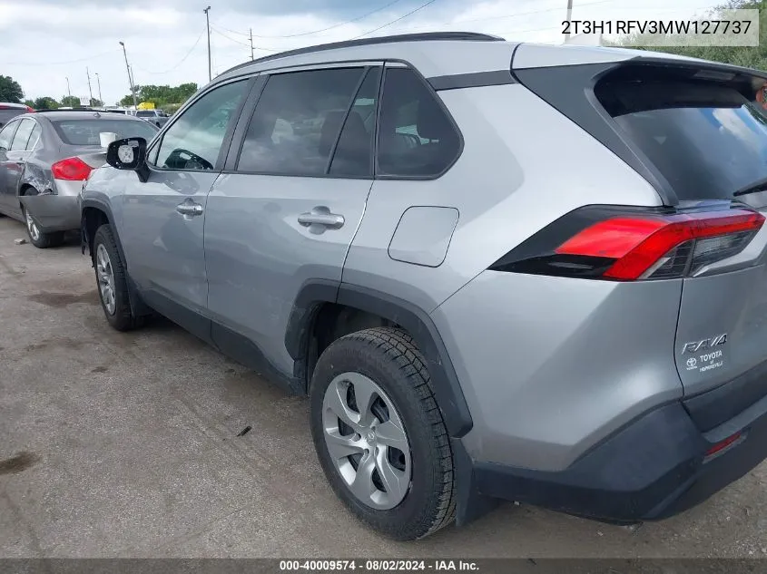 2021 Toyota Rav4 Le VIN: 2T3H1RFV3MW127737 Lot: 40009574