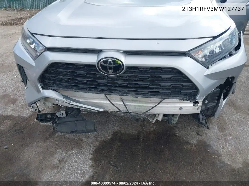 2T3H1RFV3MW127737 2021 Toyota Rav4 Le