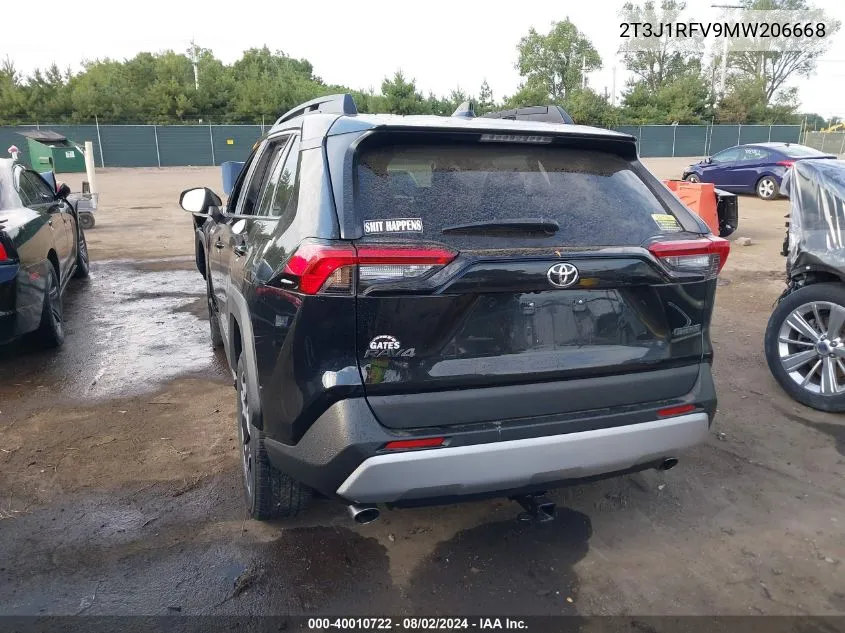 2021 Toyota Rav4 Adventure VIN: 2T3J1RFV9MW206668 Lot: 40010722