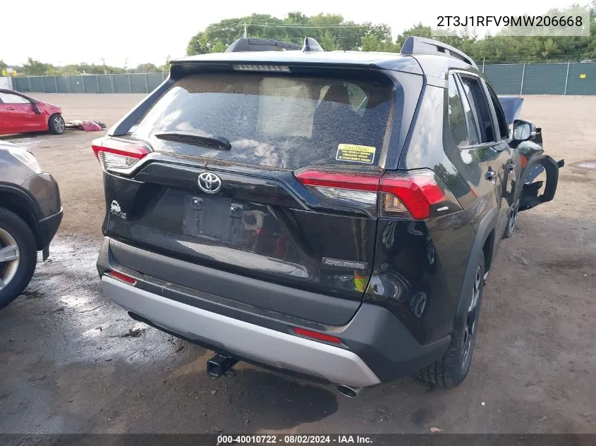 2T3J1RFV9MW206668 2021 Toyota Rav4 Adventure