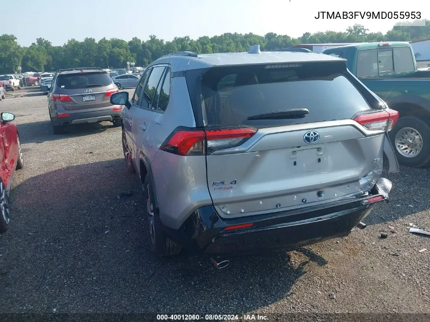 2021 Toyota Rav4 Prime Se VIN: JTMAB3FV9MD055953 Lot: 40012060