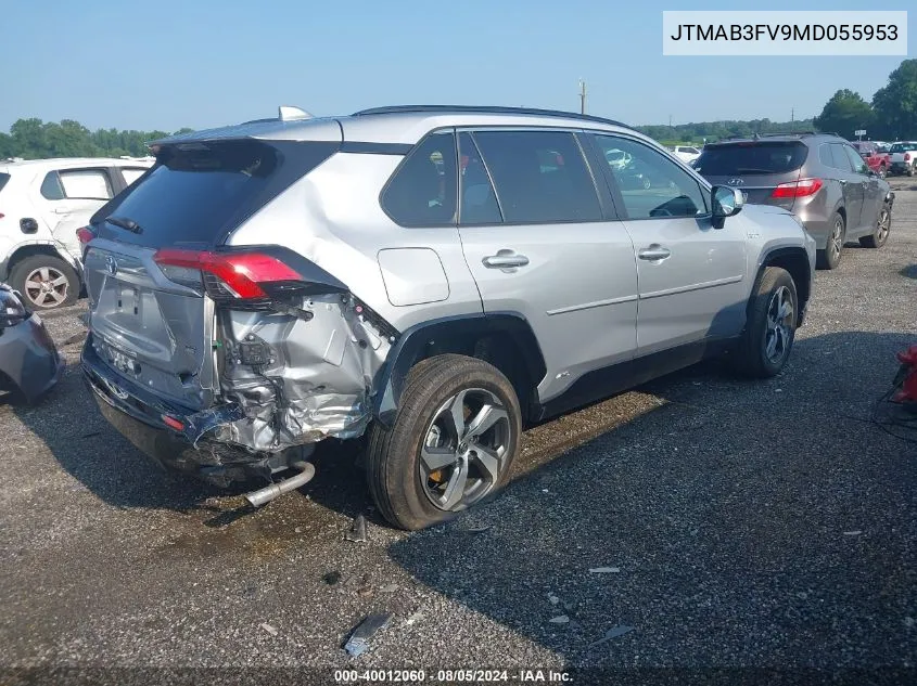 2021 Toyota Rav4 Prime Se VIN: JTMAB3FV9MD055953 Lot: 40012060