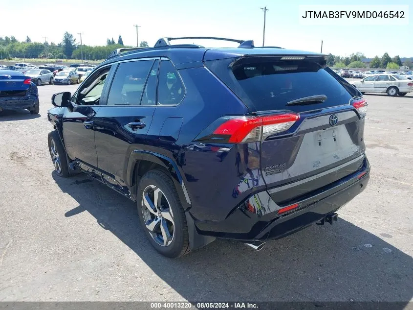 2021 Toyota Rav4 Prime Se VIN: JTMAB3FV9MD046542 Lot: 40013220