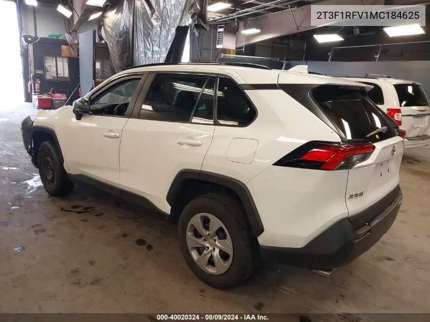 2021 Toyota Rav4 Le VIN: 2T3F1RFV1MC184625 Lot: 40020324