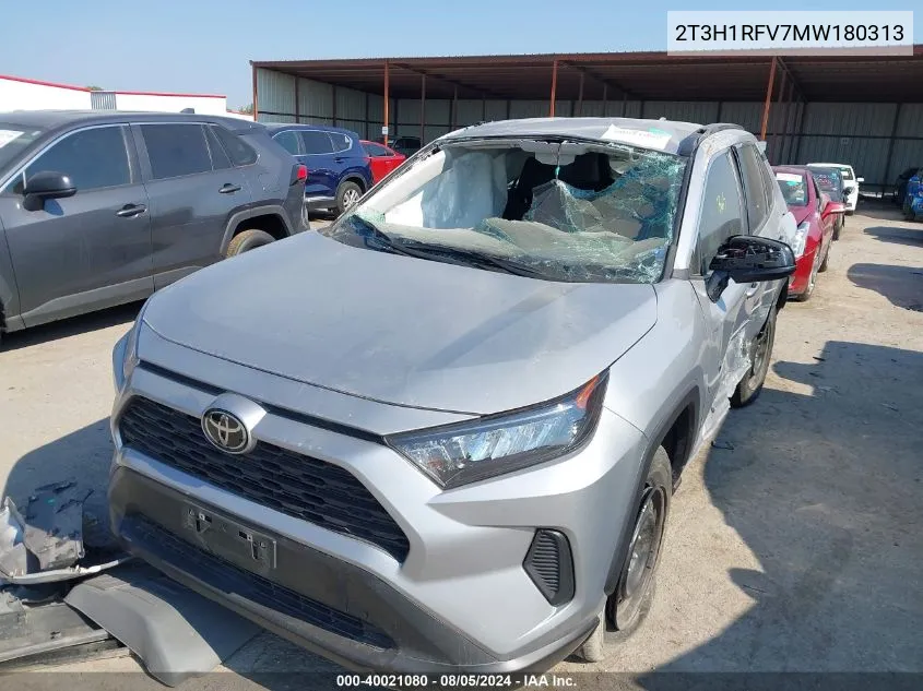 2021 Toyota Rav4 Le VIN: 2T3H1RFV7MW180313 Lot: 40021080