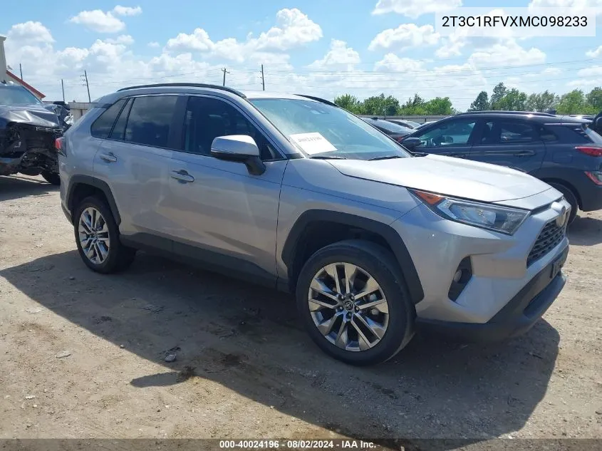 2021 Toyota Rav4 Xle Premium VIN: 2T3C1RFVXMC098233 Lot: 40024196