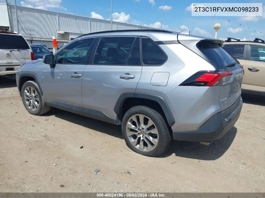 2021 Toyota Rav4 Xle Premium VIN: 2T3C1RFVXMC098233 Lot: 40024196