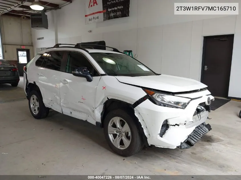 2021 Toyota Rav4 Xle VIN: 2T3W1RFV7MC165710 Lot: 40047226