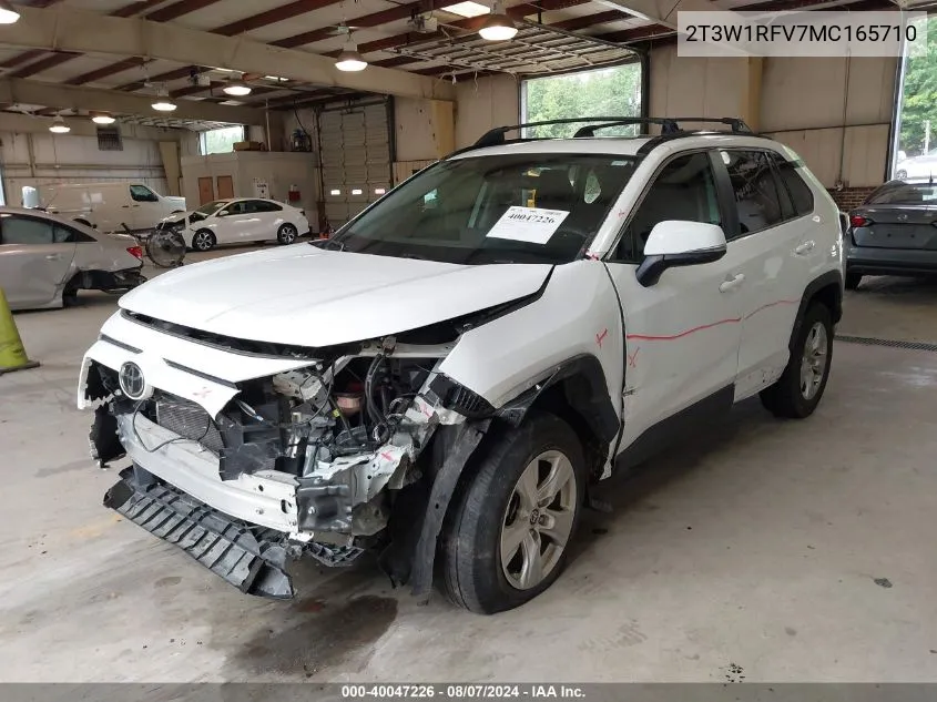 2021 Toyota Rav4 Xle VIN: 2T3W1RFV7MC165710 Lot: 40047226