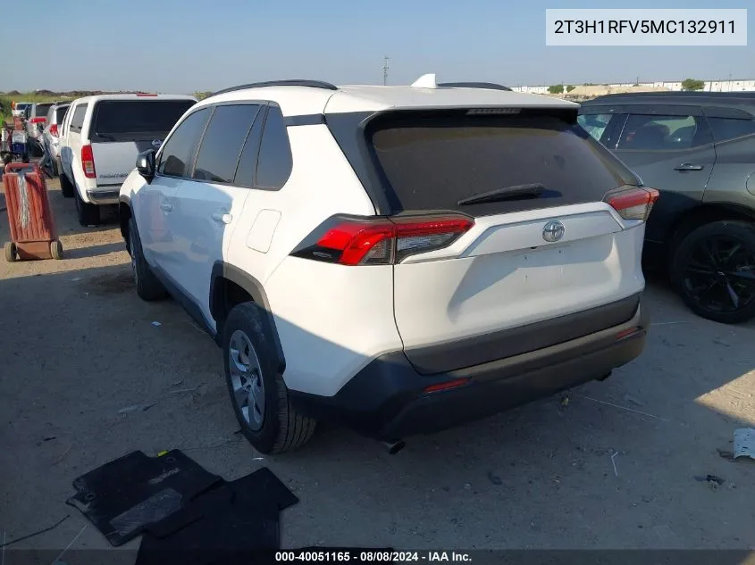 2021 Toyota Rav4 Le VIN: 2T3H1RFV5MC132911 Lot: 40051165