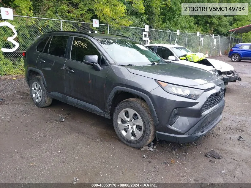 2T3G1RFV5MC149784 2021 Toyota Rav4 Le