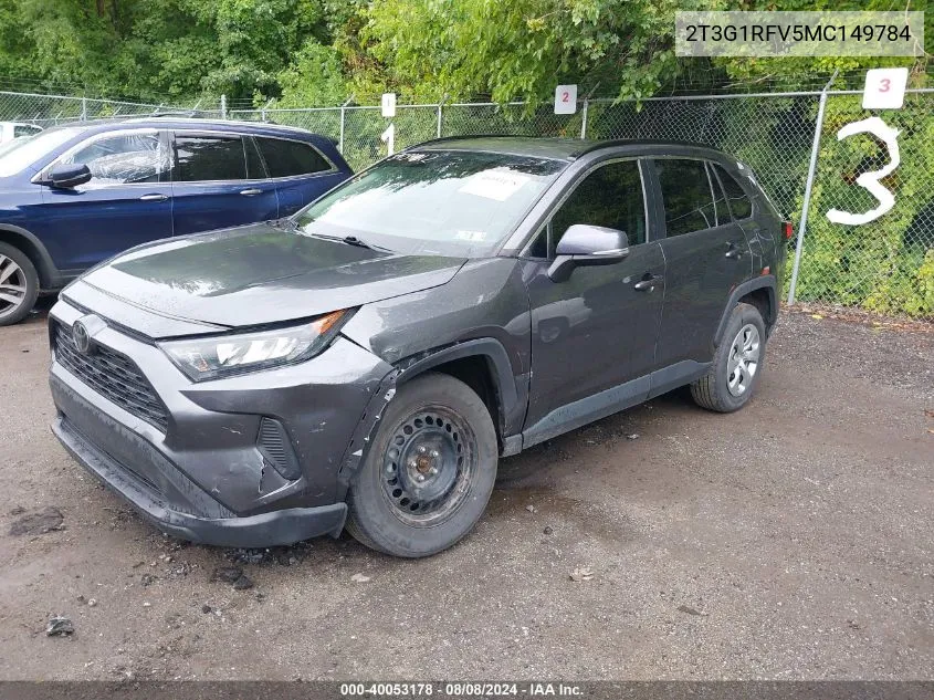 2T3G1RFV5MC149784 2021 Toyota Rav4 Le