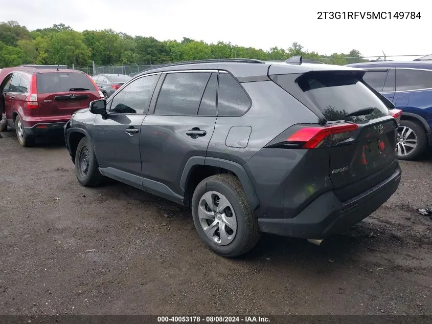 2021 Toyota Rav4 Le VIN: 2T3G1RFV5MC149784 Lot: 40053178