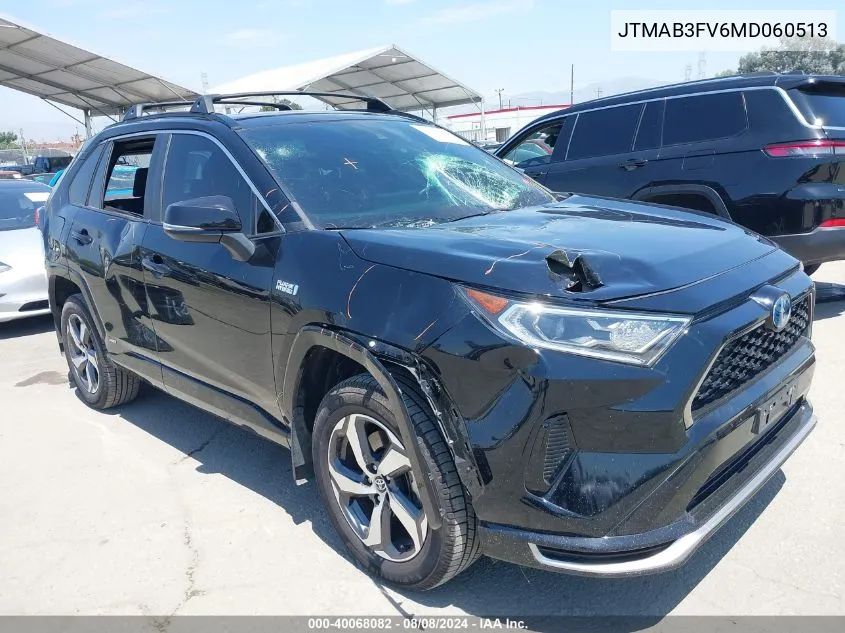 2021 Toyota Rav4 Prime Se VIN: JTMAB3FV6MD060513 Lot: 40068082