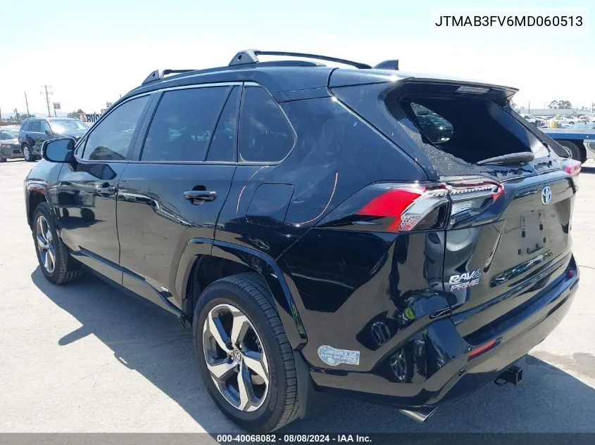 2021 Toyota Rav4 Prime Se VIN: JTMAB3FV6MD060513 Lot: 40068082