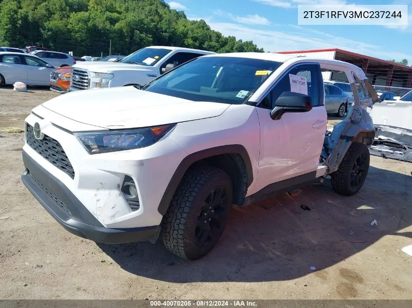 2021 Toyota Rav4 Le VIN: 2T3F1RFV3MC237244 Lot: 40070205