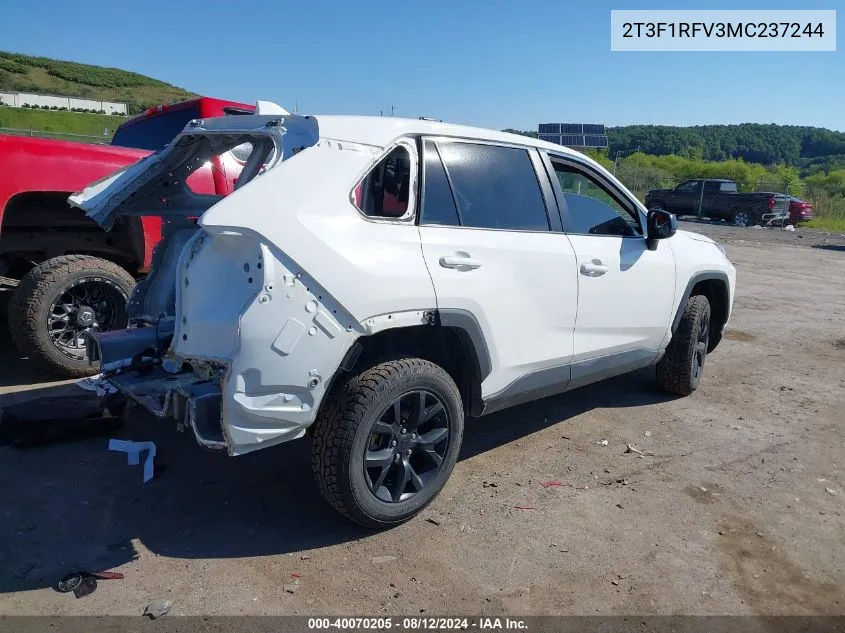 2T3F1RFV3MC237244 2021 Toyota Rav4 Le