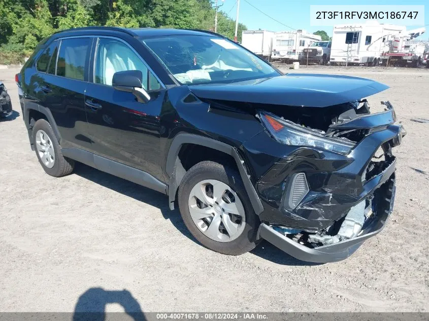 2T3F1RFV3MC186747 2021 Toyota Rav4 Le