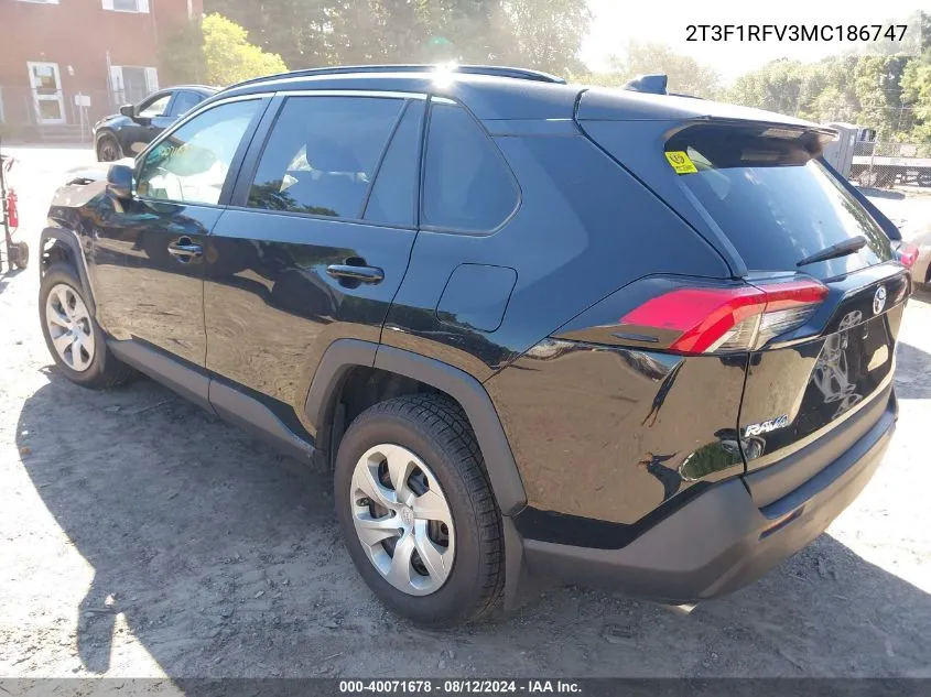 2T3F1RFV3MC186747 2021 Toyota Rav4 Le