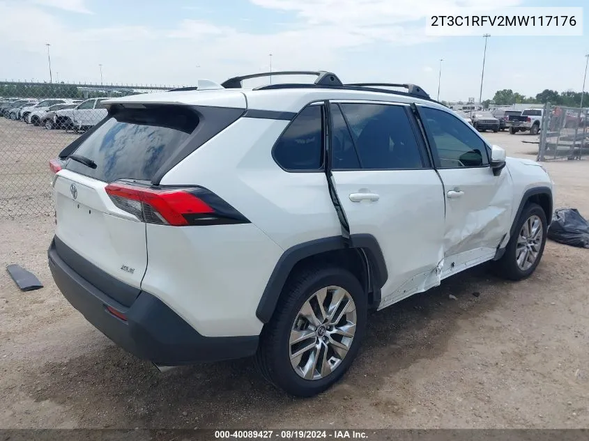 2T3C1RFV2MW117176 2021 Toyota Rav4 Xle Premium